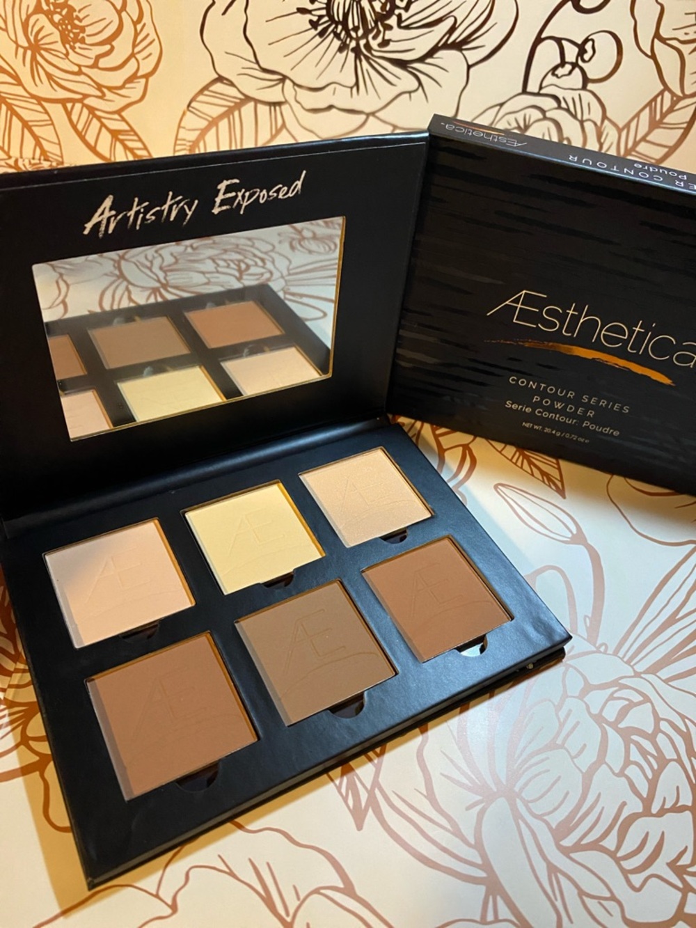 Aesthetica Artistry Exposed Contour Palette — Brown & Cream Shades
